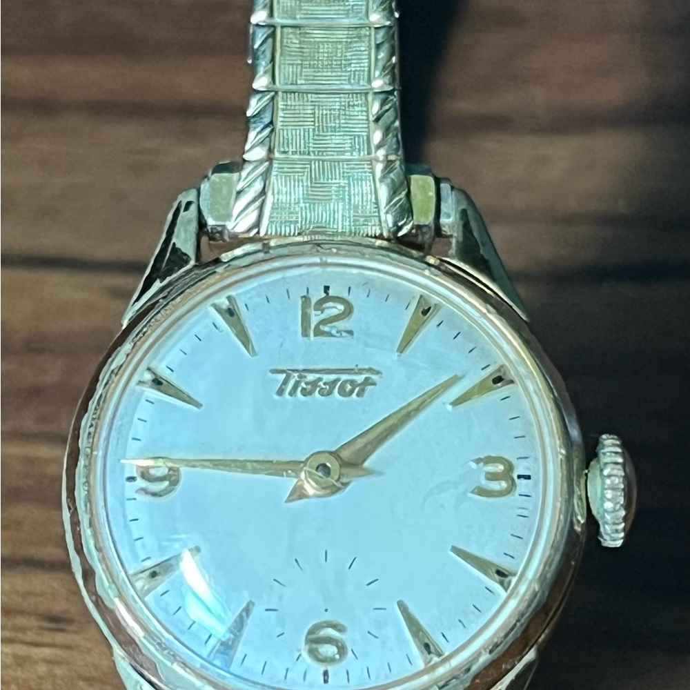 VINTAGE TISSOT AUTOMATIC 22mm Womens WRISTWATCH 15 JEWEL STAINLESS STEEL 21003-1